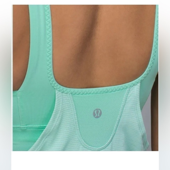 Lululemon-  Run Times Tank Heathered Toothpaste / Toothpaste - Picture 3 of 10